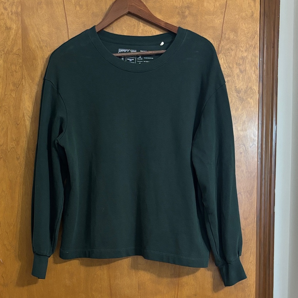 Patagonia regenerative organic cotton Dark Green Long Sleeve Shirt